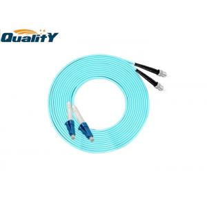 China Aqua Color LC ST OM3 Optic Fiber Patch Cord supplier