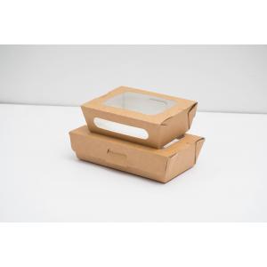 Custom Printed Kraft Paper Food Packaging Box Take Away For Lunch Salad Cake Pastries