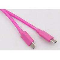 China Rainbow Wire Braided Usb Cell Phone Cable Usb 2.0 Charging Cable 480Mbps on sale