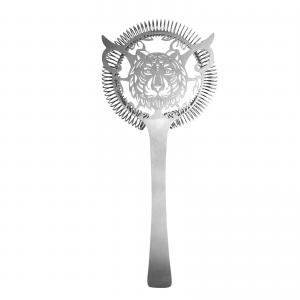 Tiger Design Hawthorne Stainless Steel Cocktail Strainer with Durable Spring