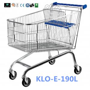Unfoldable 190 Litre UK Shopping Cart / Metal Shopping Carts For Kids