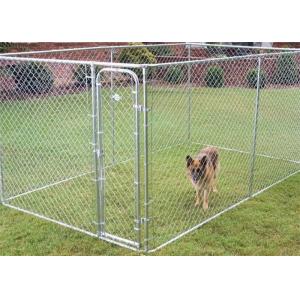 Stackable Folded Galvanized Steel Chain Link Storage Cage For Dog Run