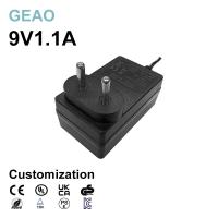 China 1.1A 9V Power Supply Adaptor Wall Mount Electric Reliable And Safe on sale