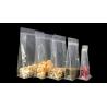 China Factory Supply Glossy Plastic Bags Square Flat Bottom Pouch With Ziplock For Food Nuts Snack Cookie Packaging Bag wholesale