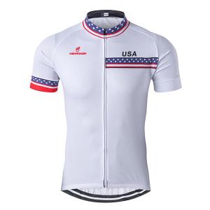 Polyester Full Length Zipper Skid Proof Cycling Bike Jersey