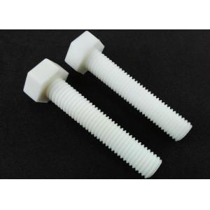 China Metric Hardware Nuts Bolts White PP M10 Hex Bolt DIN 933 Full Threads wholesale