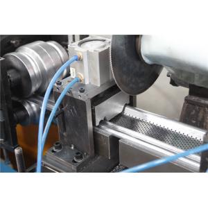 China 0.5-1.2MM Shutter Roll Forming Machine with Continuity punch Punching 56mm Shaft supplier