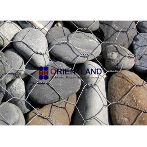 China Customized Size Gabion Mesh Cage , Curved Gabion Baskets High Rigidity supplier