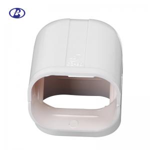 China 150mm White Air Conditioner Pipe Cover Parts AC Duct Fitting PVC Elbow Corner supplier