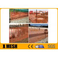 China 100mm X 40mm Mesh Size Plastic Mesh Netting 1.2m Width 50m Length Orange on sale