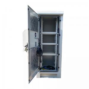 China 2.1M Double Wall Outdoor Telecom Cabinets 42U Network Cabinet DC48V supplier
