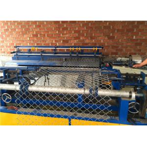 Single Wire Auto Chain Link Wire Mesh Fence Machine With Wire Thickness 2-4mm