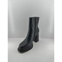 China Versatile Round Toe Ladies Ankle Boots  Black For Versatile And Stylish Outfits on sale
