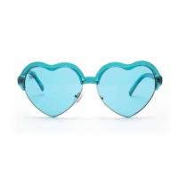 China Chromotherapy Aqua Blue Colour Therapy Sunglasses Heart Frame on sale