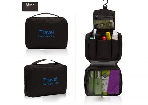 Fashion Travel Kit Organizer , Lightweight Hanging Toiletry Bag For Bathroom