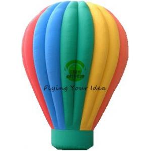 Customized Color Inflatable Advertising Balloon With Air Balloon Shape For Trade Fair