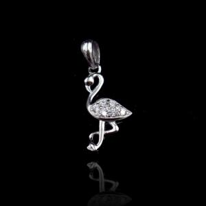 China 925 Silver Bird Pendant Wedding Gifts / Sterling Silver Red Crowned Crane supplier