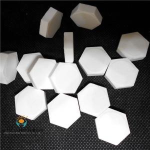 95 Hexagonal Shape Alumina Ceramic Tile Alumina Material For Steel Industry