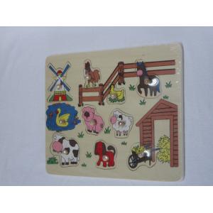 China Hand Eye Coordination Cartoon Puzzle Orchard Animal Board Early Childhood Educational Toys supplier