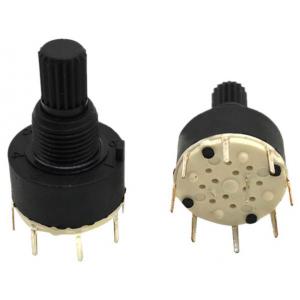 Plastic 16mm Rotary Band Switch 1 Pole 8 Positions 0.5N - 1N DC 60V 0.3A