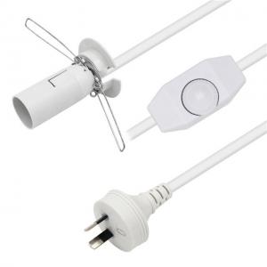 Cable H03VVh2-F 2G*0.75mm2 Salt Lamp Dimmer Switch And E14 Power Cord With Australia Plug