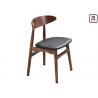 China 0.35cbm Wood Restaurant Chairs Ash Wood Leather Seater Armless Chair wholesale