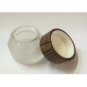 China Lightweight Eye Cream Frosted Cosmetic Bottles With Round Fat Plastic Cap supplier