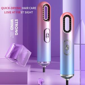 Portable Negative Ion Hair Dryer , Frizz Proof Lightweight Travel Blow Dryer