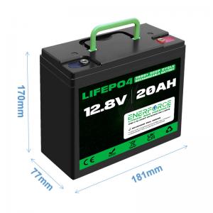 Rechargeable 12V 20Ah LiFePO4 Battery With BMS For Electric Two Wheelers Tricycles