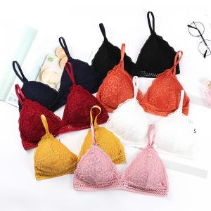 Seamless Sexy Underwear Bra Panty Sets V Solid Nylon Spandex Nylon