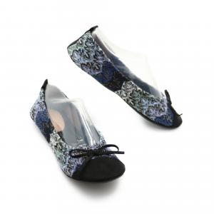 China Elegant Walking Ballet Flat Shoes Womens Ballet Slippers Antiskid PVC Sole supplier