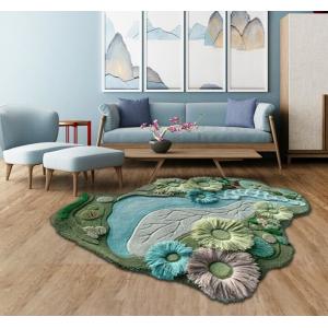 China 2000*1300 Living Room Floor Carpets Pure Handmade Wool Blend Irregular Carpet supplier