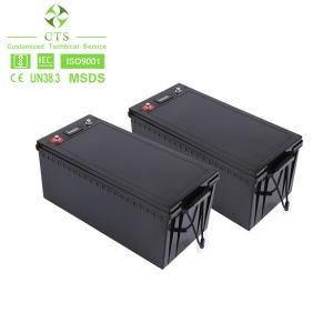 LCD Display 12.8V 200Ah Lithium RV Deep Cycle Battery For Camper