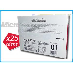 China Microsoft Windows Server 2008 R2 Edition 1-8cpu With 25Clients Genuine Key License wholesale