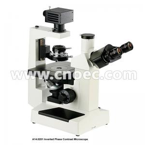 China Trinocular Inverted Phase Contrast Microscope  Inverted Optical Microscope CE A14.0201 supplier