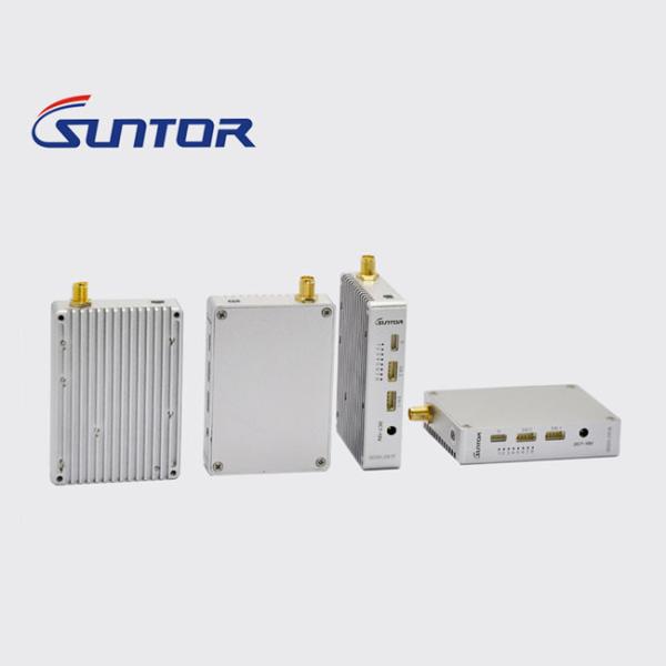 2.4Ghz transmisor y receptor del mini del UAV TDD del transmisor-receptor IP del vídeo + de los datos 1 vatio