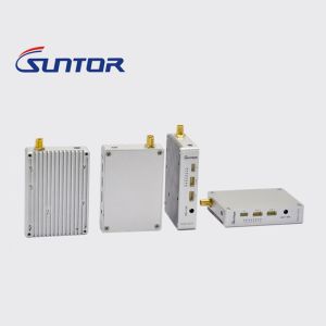 2.4Ghz transmisor y receptor del mini del UAV TDD del transmisor-receptor IP del vídeo + de los datos 1 vatio