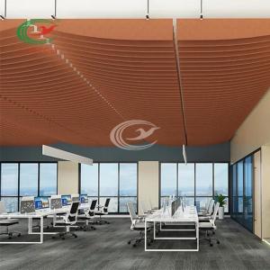 Nontoxic Odorless Soundproof Ceiling Board , Moistureproof Fabric Ceiling Panels