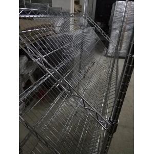 Custom Size Commercial Stationary Slanted Shelf Unit / Slanted Storage Shelves