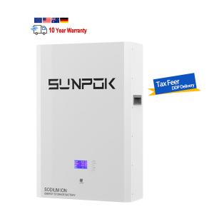 UN38.3 Wall Mounted Sodium Ion Battery High Safety With 20 Years Life Span