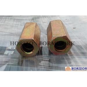 China Steel Q235 Hex Rod Coupling Nut 100/110mm Length Equipped With Stop - Pin supplier