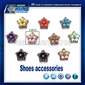 Boucles multicolores de chaussure de mode en métal, petites boucles en alliage de zinc pour des chaussures