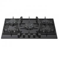 China Gas Cooker Tempered Glass 5 Burner Gas Hob 900 X 510mm on sale