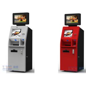 Cash Dispenser , Card Reader Bank ATM Machines Stainless Steel Kiosk With Keyboard