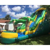 China Backyard Water Park 0.55mm Commercial Bounce House Water Slide on sale