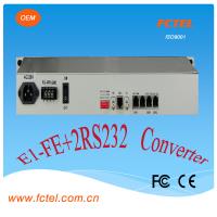 G.703 interface converter E1 to Ethernet protocol converter with RS232 data , AC or DC power supply