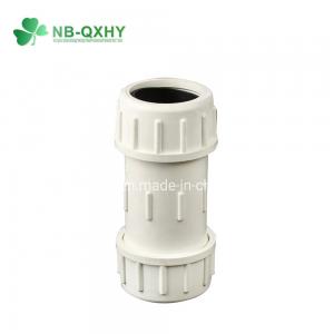 China UPVC Quick Connect Pipe Fittings Connection with Socket Connection End Connector supplier