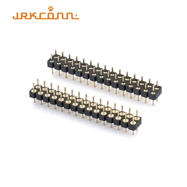 ピンヘッダ 2.54 ピッチ ゴールドプラチング ピンヘッダ ソケット 女性 右角ヘッダ H1.9mm
