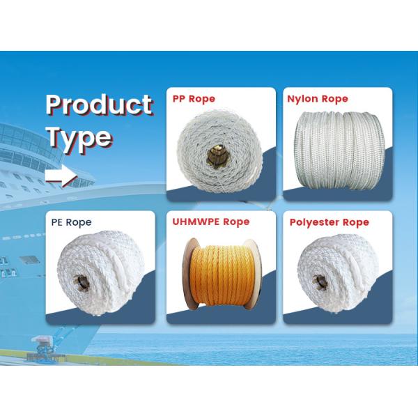 China 64mmx220m Marine Hawser 8 Strand Polypropylene Multifilament Rope Mooring Rope for Shipowner/Ship Berthing wholesale
