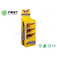 China Foldable Corrugated Cardboard Floor Shelf Display For Custom Printing POP Cartons on sale